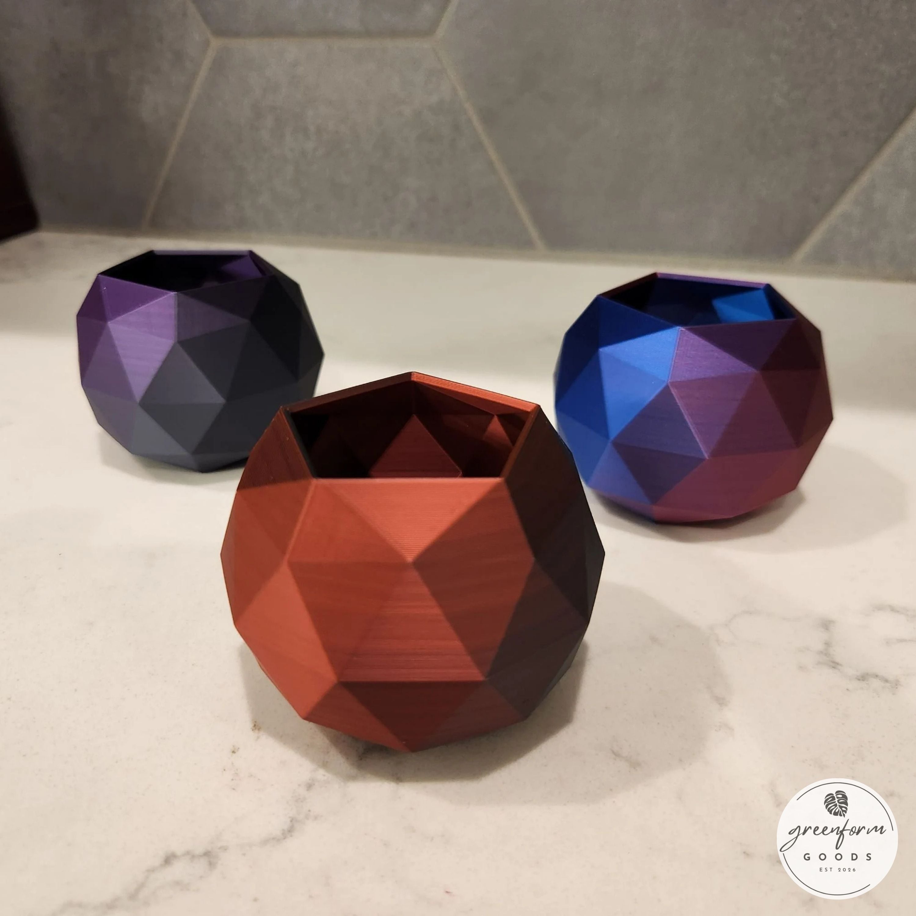 Geometric Low-Poly Planter 3d model