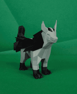 Mightyena Low Poly Pokemon 3d model