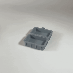 Storage Container Organizer Boxes with Snap Lock in 4 Sizes 3d model