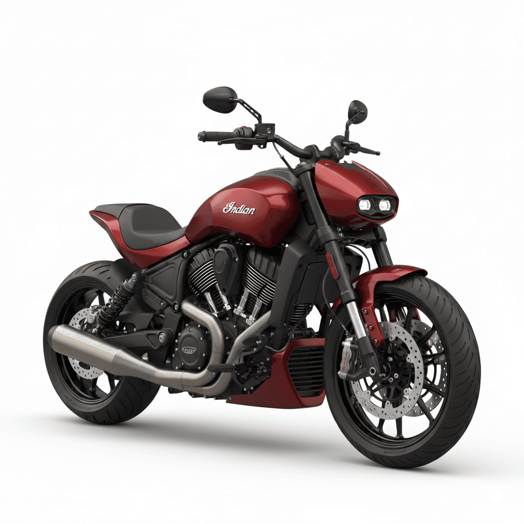 Indian Chieftain Bagger Touring Motorcycle 3d model