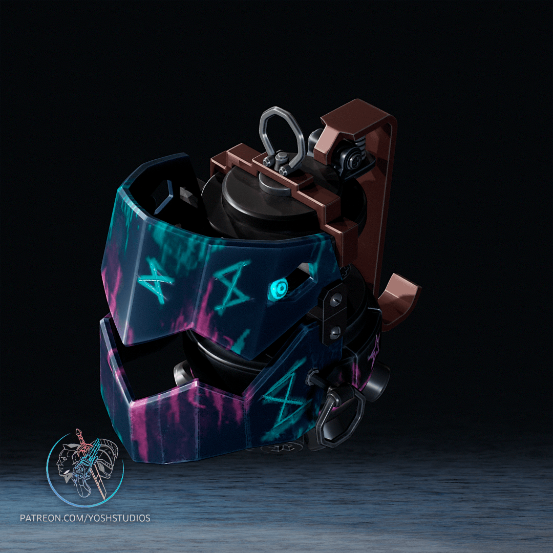 Jinx Grenade 3D Printer STL File 3d model