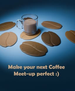 Coffee Bean Coaster 3d model