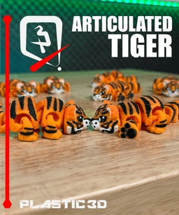 Articulated Tiger 3d model