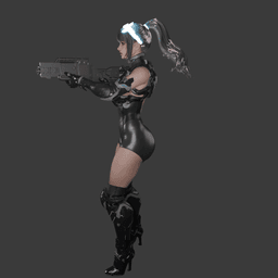 Ines Raya Future Warrior 3d model