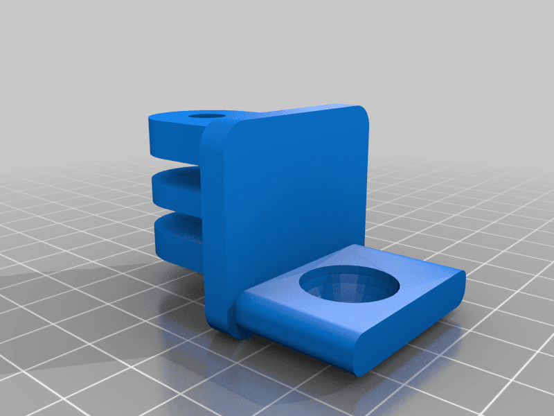 Ball socket mounting head for Cam Mount 3d model