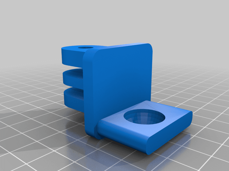 Ball socket mounting head for Cam Mount 3d model