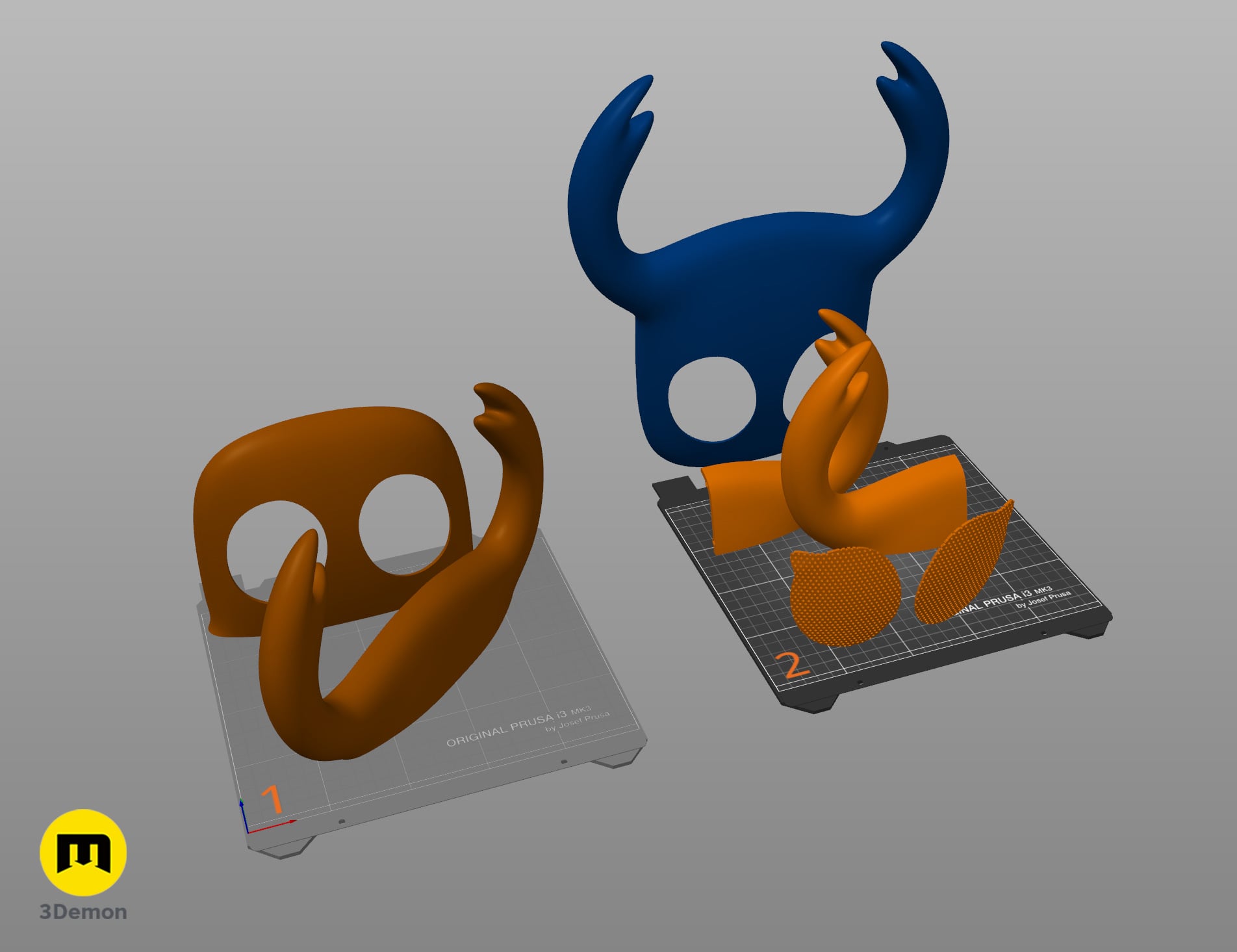 Hollow Knight Ghost Face Mask 3d model