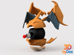 Charizard (Mega Y) 3d model