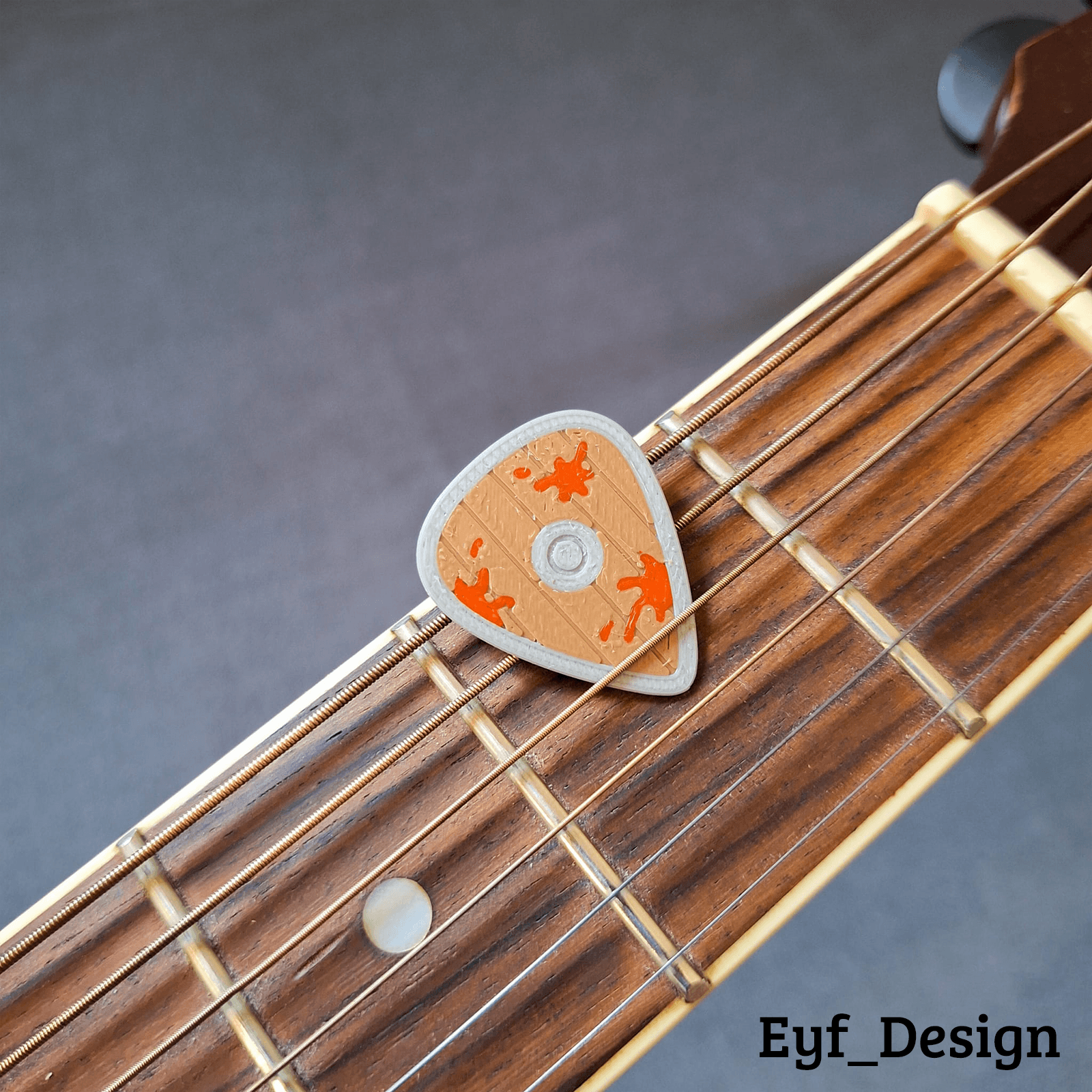 Fun Guitar Picks: Viking Shield 3d model