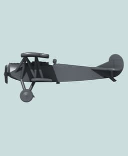 1:144 Fokker D.VII 3d model
