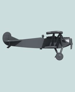 1:144 Fokker D.VII 3d model