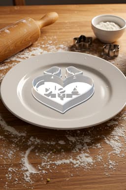 Aşk Cookie Cutter, Biscuit Cutter 3d model