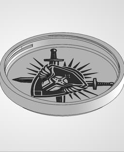 Paladin Dice Container And Tray Threaded 3d model