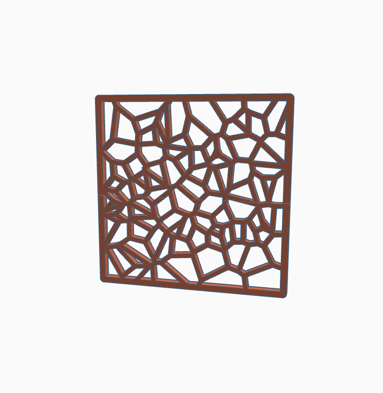 voronoi table decor 5.stl 3d model