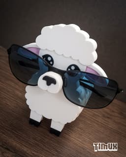 SHEEP GLASSES HOLDER 3d model