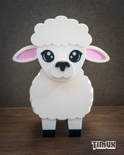 SHEEP GLASSES HOLDER 3d model