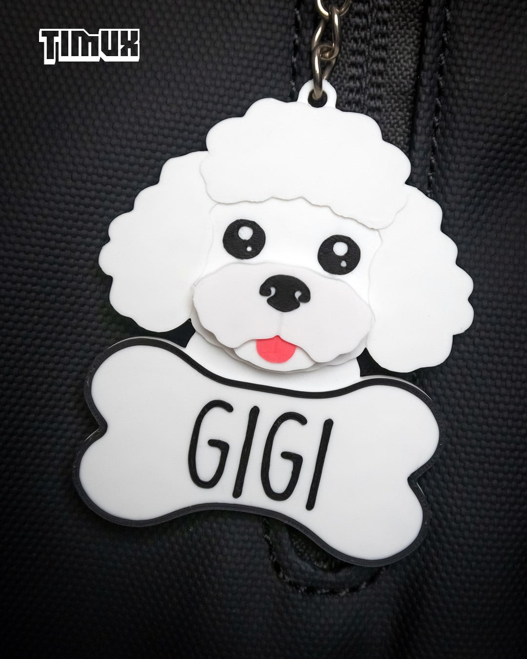 POODLE KEYCHAIN SET 3d model