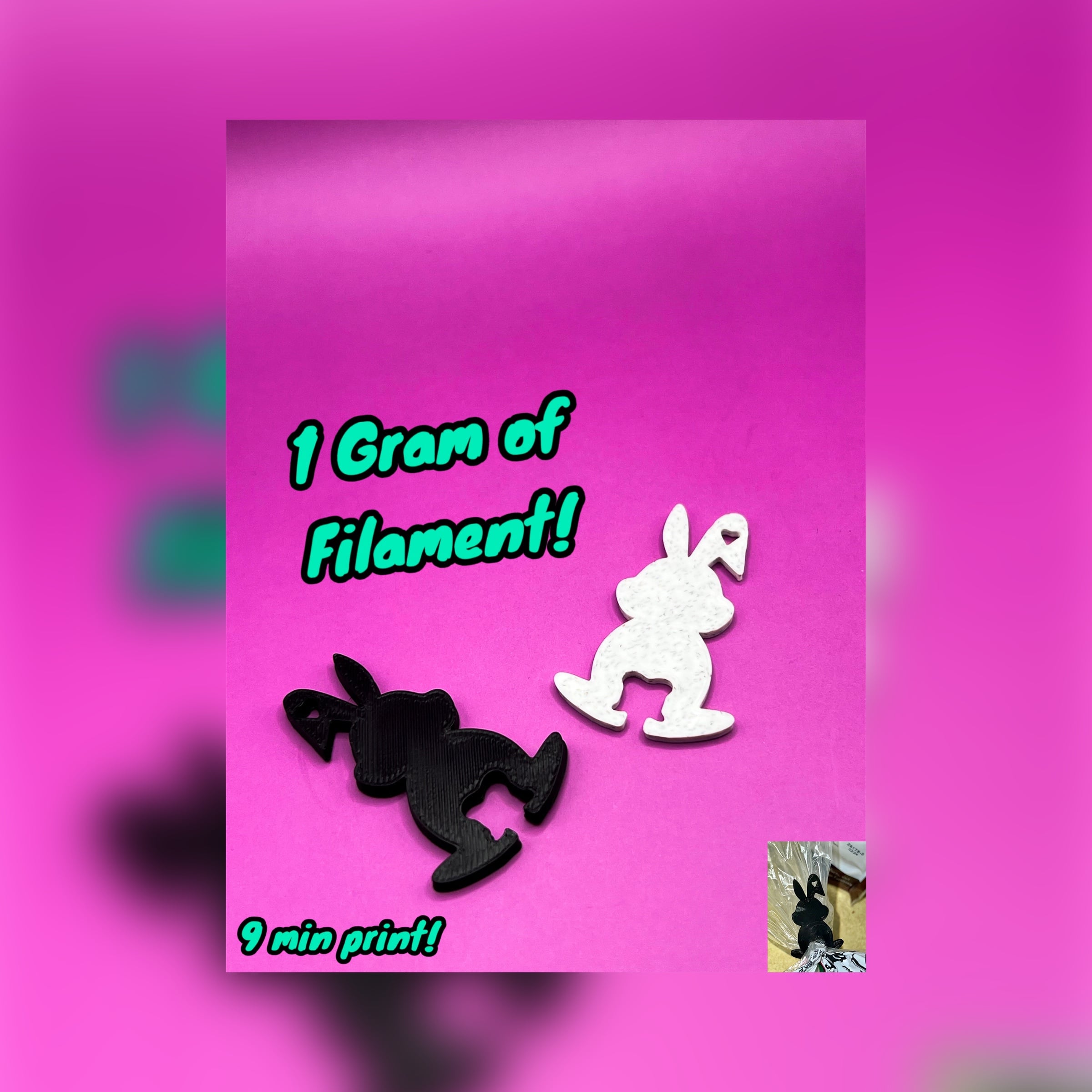 Bunny Bread Clip 3d model
