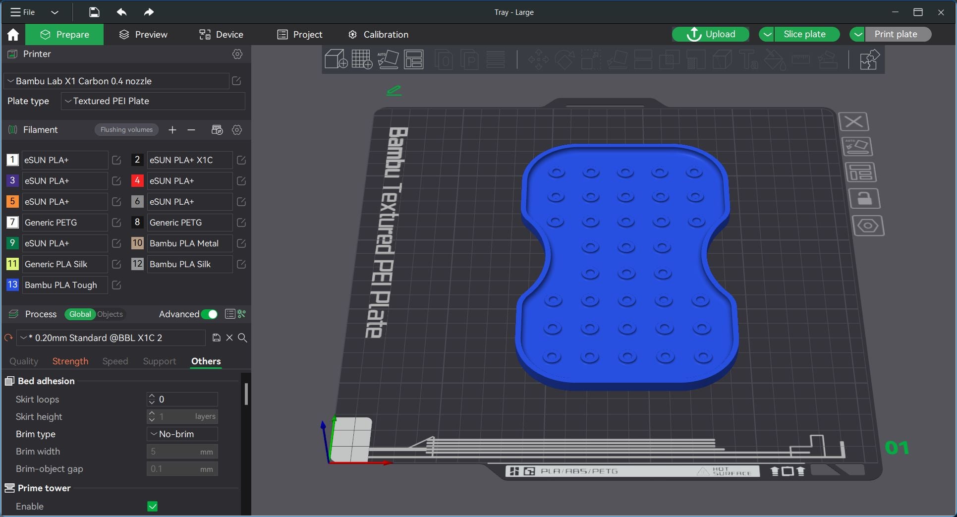 PainPod Lite Large Pad Support Tray 3d model