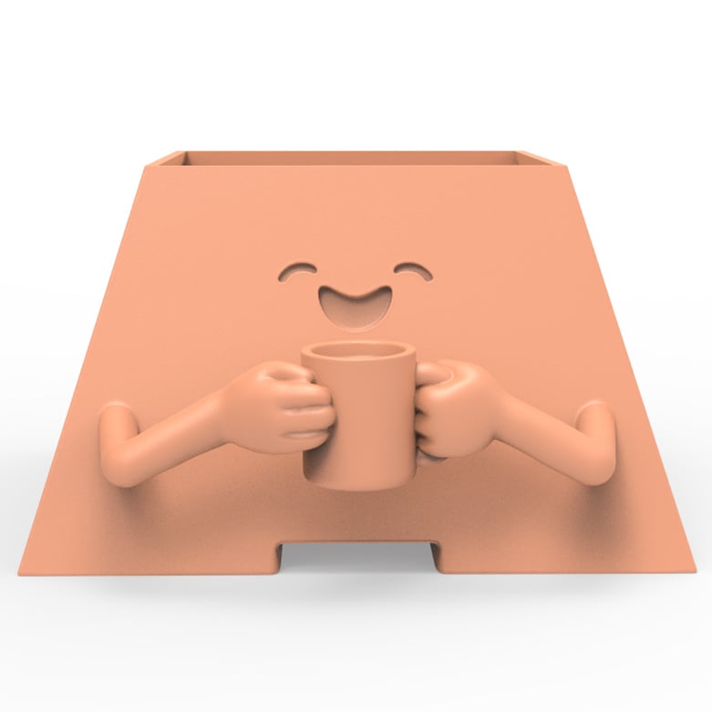 HAPPY PLANTER DRINKING BUDDY 3d model