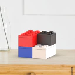 LEGO Organizer Set, 4 pcs Stackable Storage Container, LEGO Block, Modular Shelves, LEGO Brick Boxes 3d model