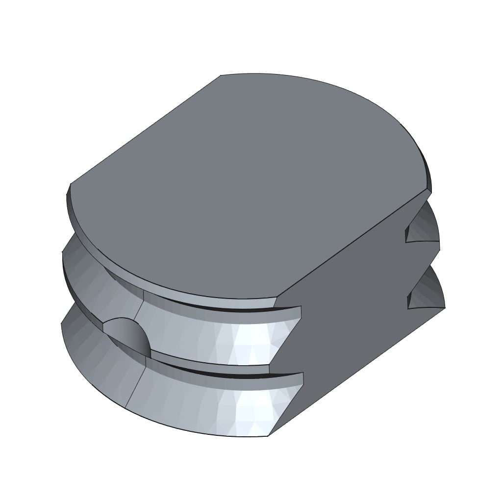 D-LOCK_CONNECTOR_M-SINGLE-BLIND-SLOT 3d model