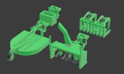 Compact Tractor Accessories Kit 2305 (1/87 Scale) 3d model