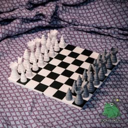 Telescoping Chess Set (Pieces and Simple Case Only) 3d model