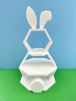 Easter Bunny 3-Tier Serving Stand 3d model
