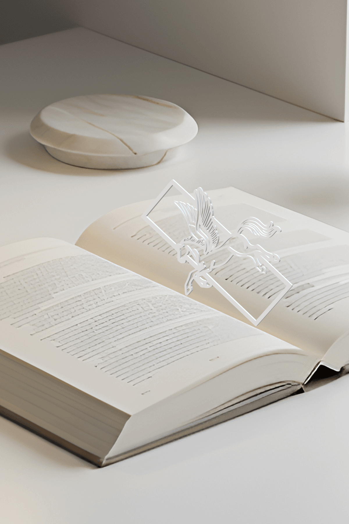 Pegasus Bookmark, Gift Idea 3d model