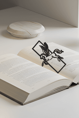 Pegasus Bookmark, Gift Idea 3d model