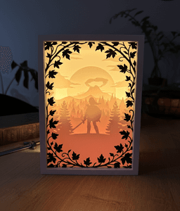 The Legend of Zelda Nintendo Shadow Box 3d model