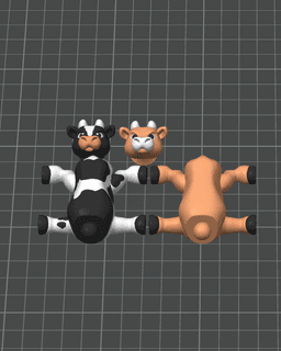 3DL Cow – Udderly Adorable! 3d model