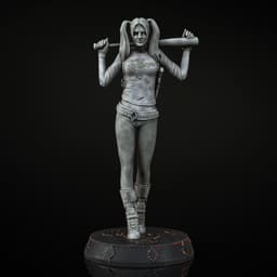 Harley Quinn figure 3d model