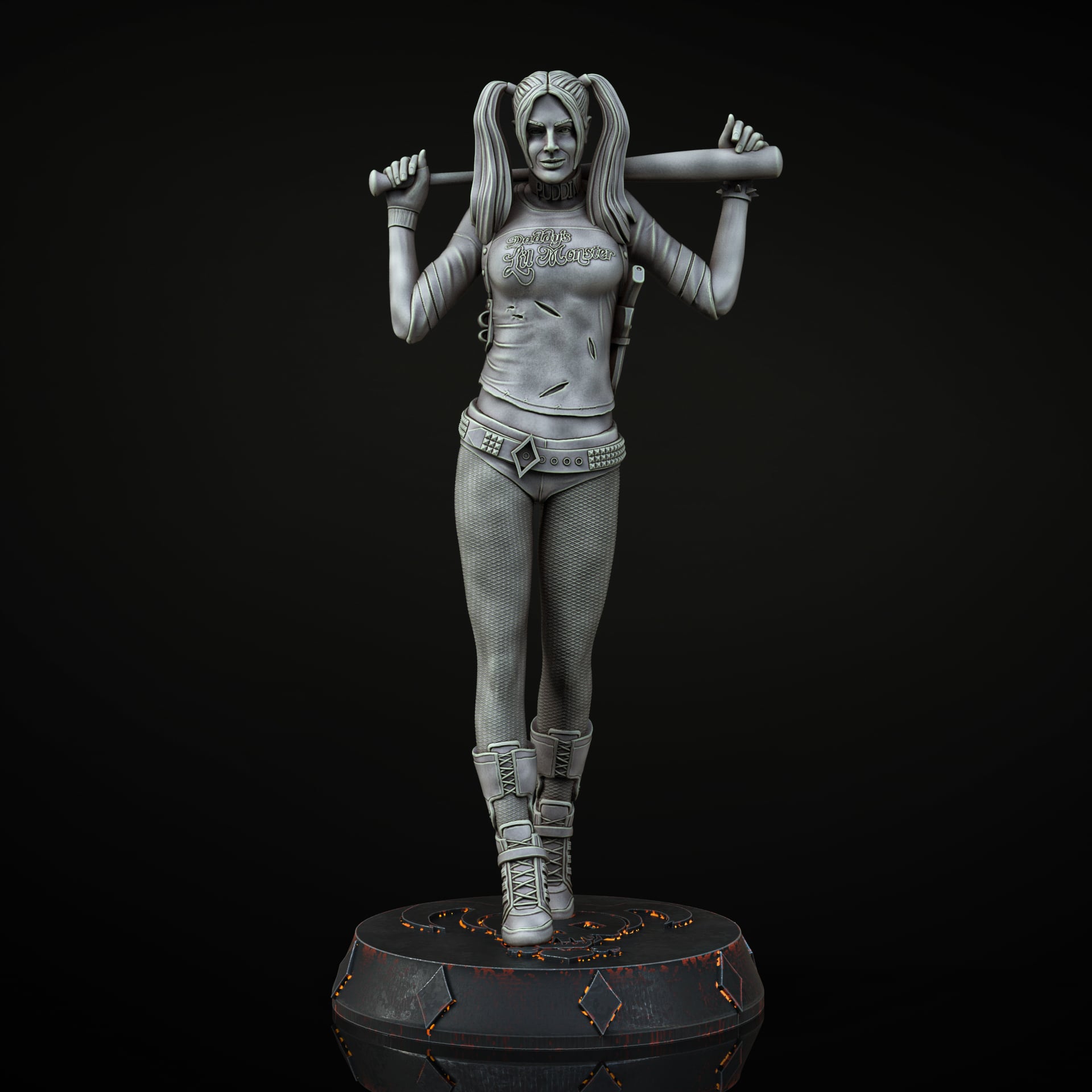 Harley Quinn figure 3d model