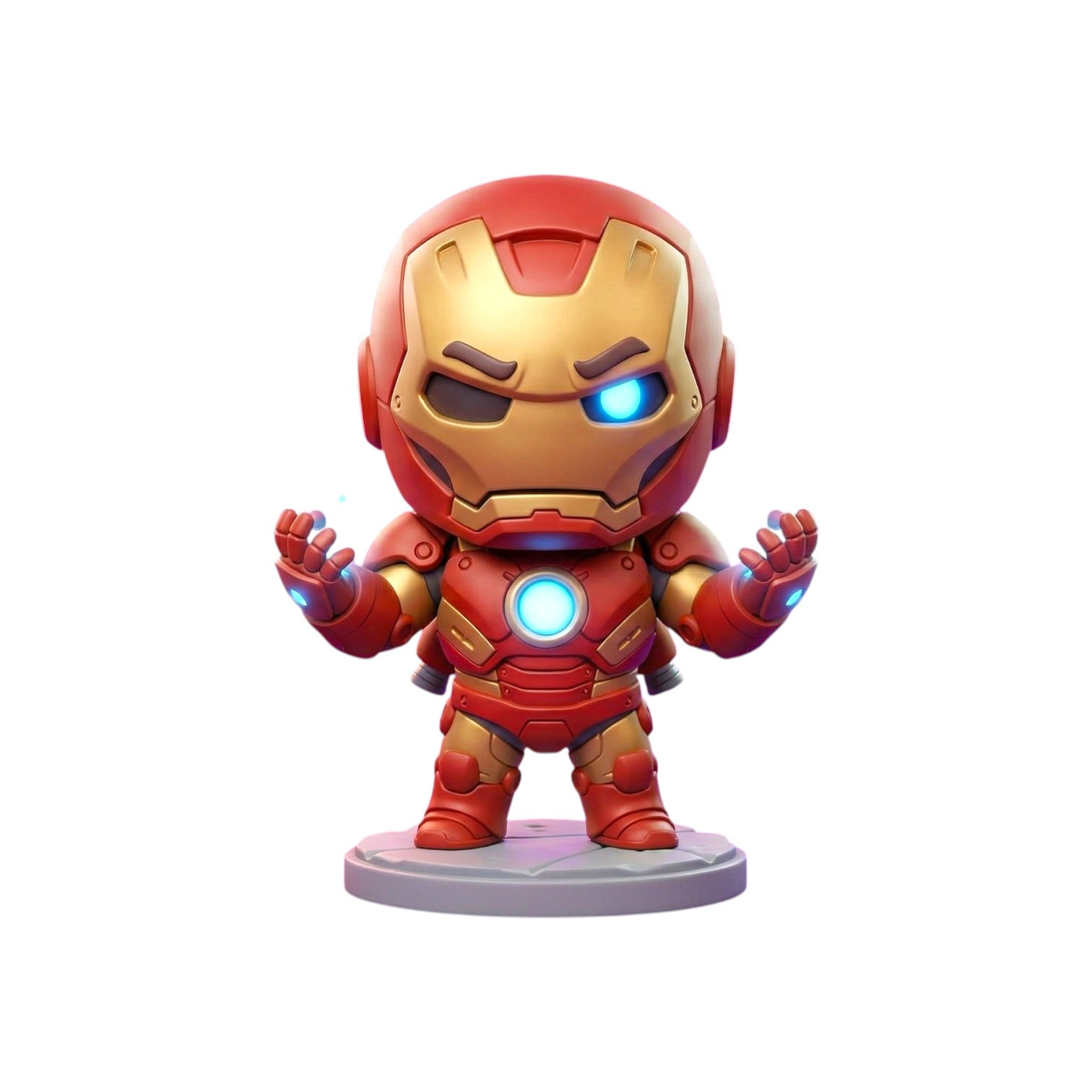 Chibi Iron-Clad Hero 3D Figurine 3d model