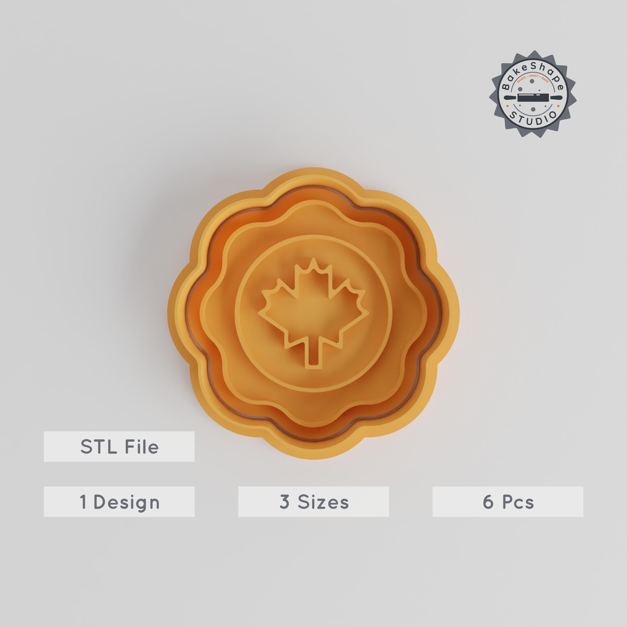 Mirror Shape Cutter Set, Cookie & Fondant Stamp, 6 Pieces in S/M/L, Perfect for Baking & Decorating PRODUCT_5486 3d model