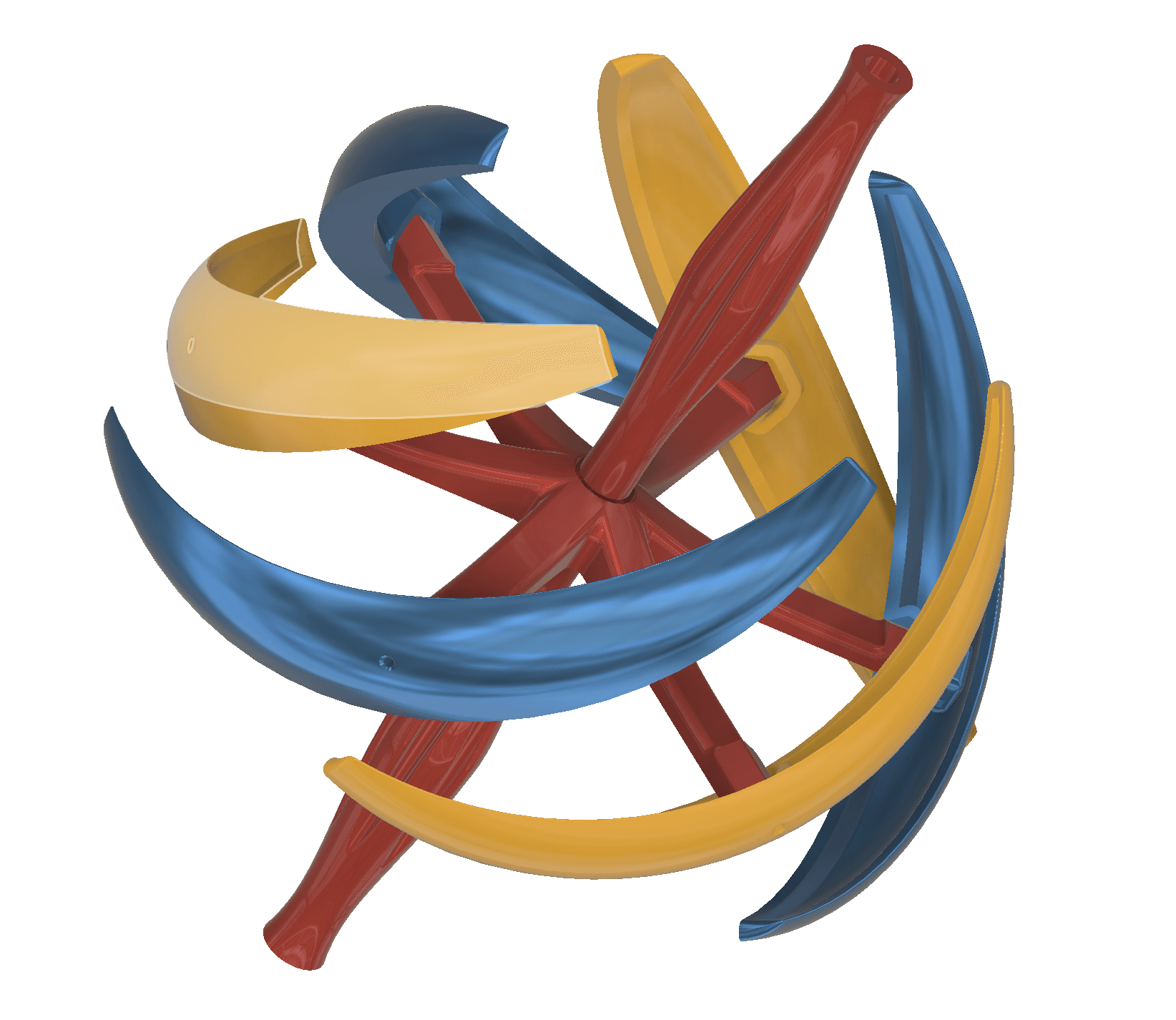 Kinetic Wind Art Deco 3d model