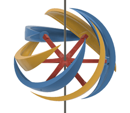 Kinetic Wind Art Deco 3d model