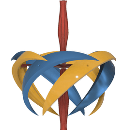 Kinetic Wind Art Deco 3d model