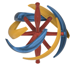 Kinetic Wind Art Deco 3d model