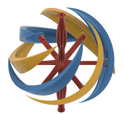 Kinetic Wind Art Deco 3d model