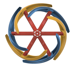 Kinetic Wind Art Deco 3d model