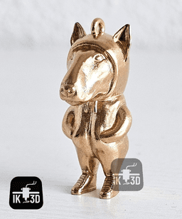Street Dogz - Bull Terrier Keychain 3d model
