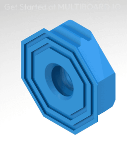 Small Hole - Mini Snap - Square Plate 3d model