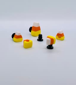 Candy Corn Shoe Charm 3d model