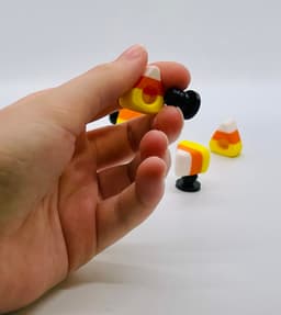 Candy Corn Shoe Charm 3d model