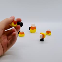 Candy Corn Shoe Charm 3d model