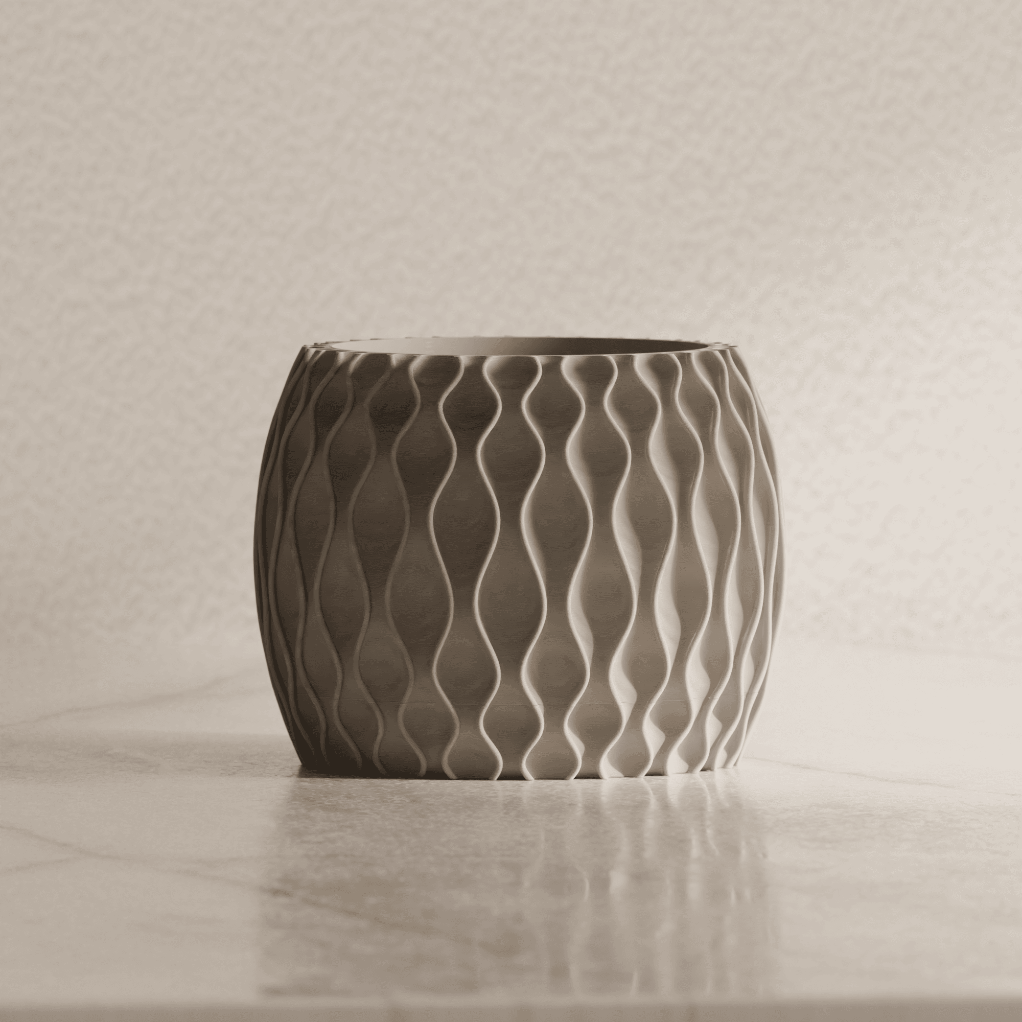 Planter with dripping tray 3d model