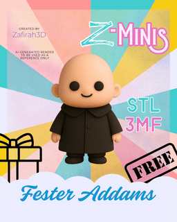 Z-MINIS FESTER ADDAMS FOR FREE 3d model